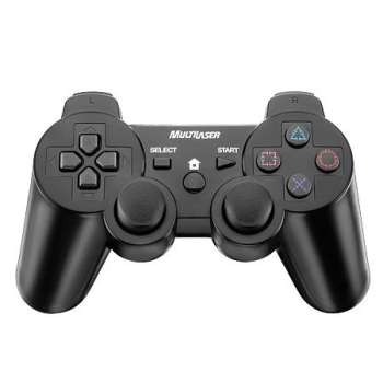 Controle PS3 PC Sem Fio Dual Shock Multilaser JS061